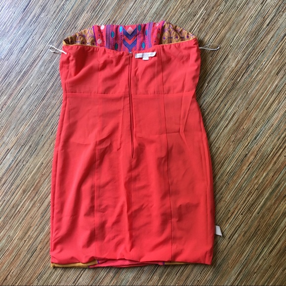 Anthropologie Champagne & Strawberry Dress Womens - Picture 14 of 16